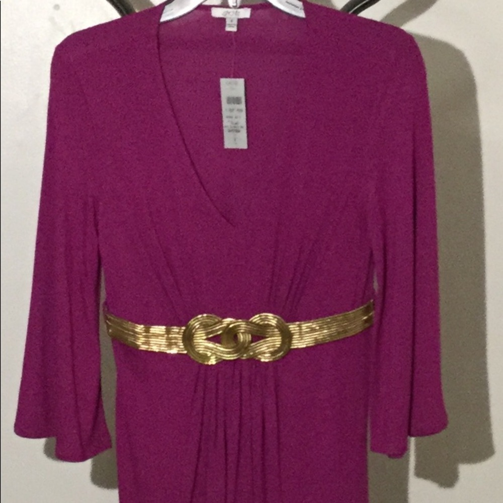 Cache Plum Belted Tunic